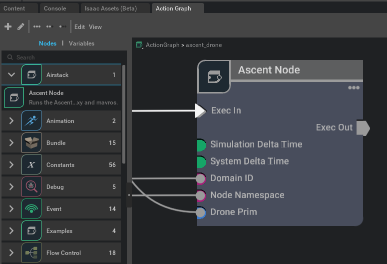 Ascent OmniGraph Node